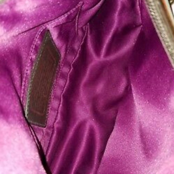 Coach legacy satchel satin striped rainbow handbag purse 41852 retired - Picture 12 of 12